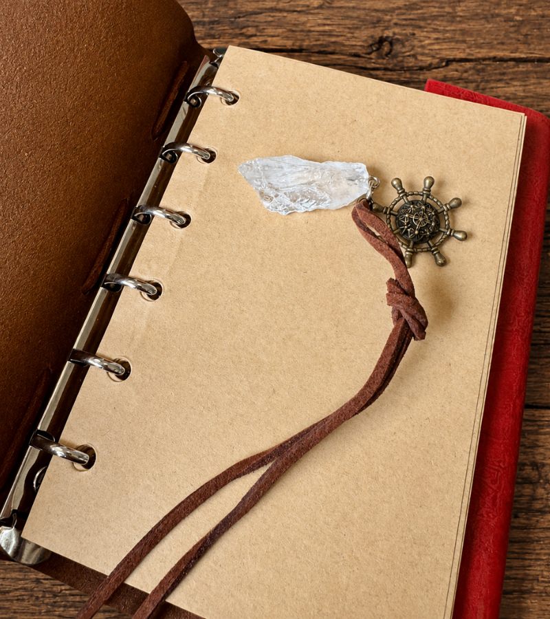 Close Up on Crystal Journal Book Mark