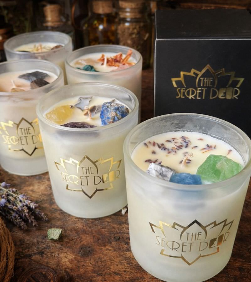 The Secret Door Intention 5 Candles The Secret Door Intention 5 Candles - Love, Manifestation, Abundance, Serenity, Protection