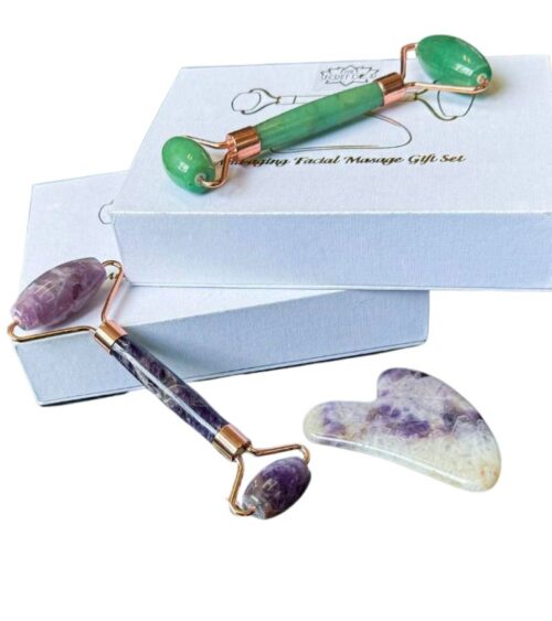 Gua Sha Facial Roller Set