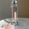 Rose Quartz Crystal Elixir Water Bottle