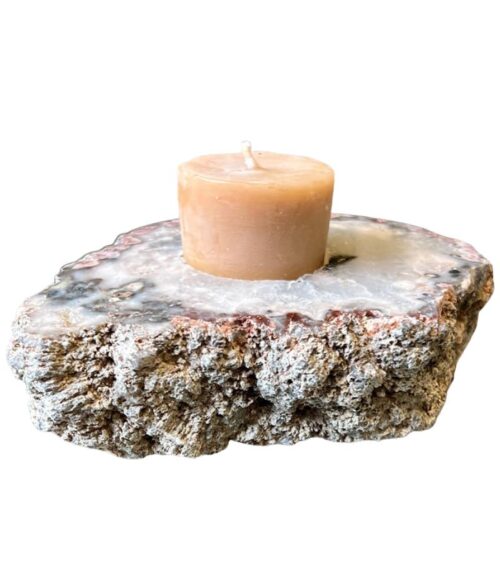 Agate Votive Candle Holder