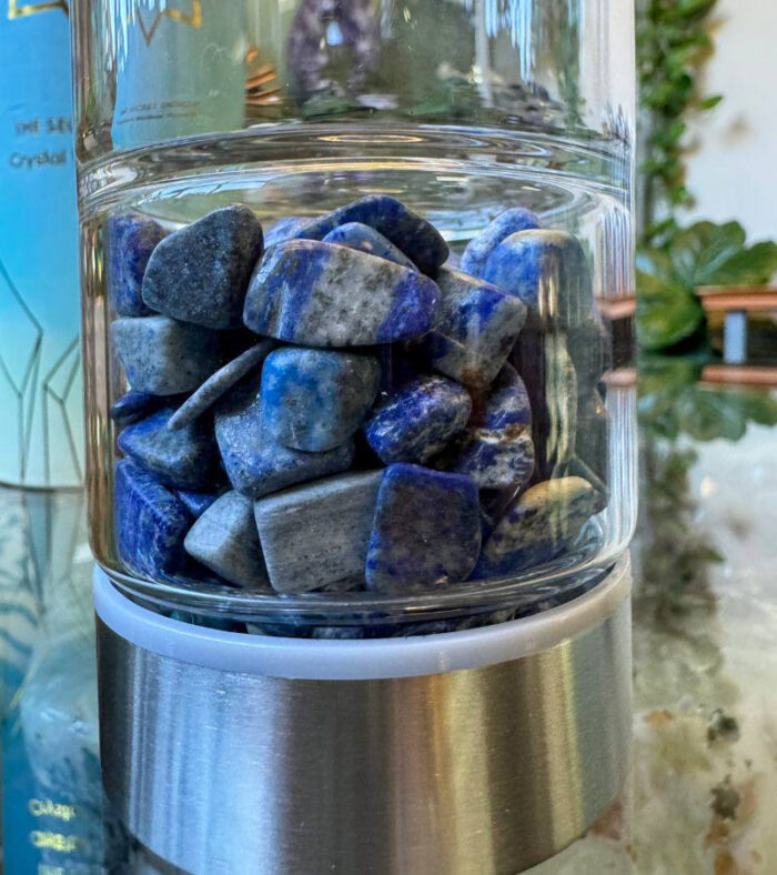 Lapis Lazuli Crystal Water Bottle