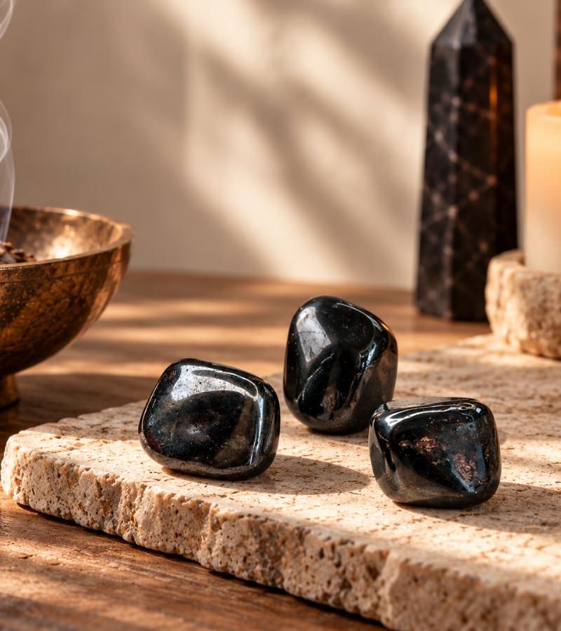 Large Hematite Stones In Altar