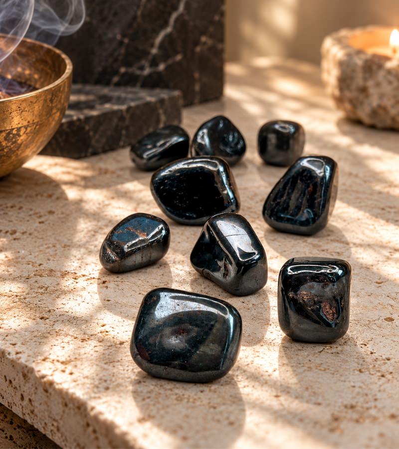 Large Hematite Stones In Altar