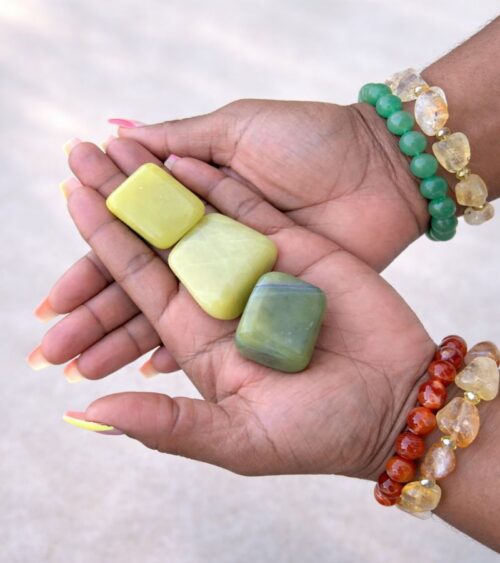 Large Lemon Jade in Hands