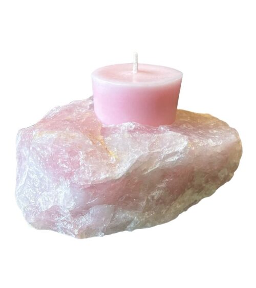Rose Quartz Votive Candle Holder