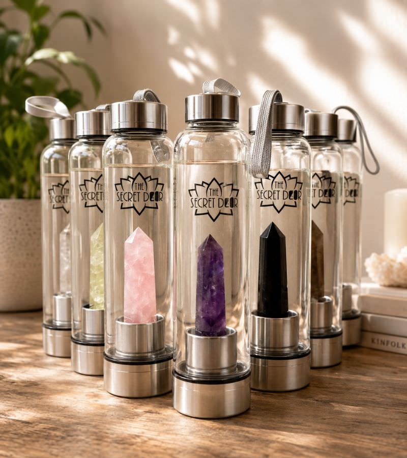 The Secret Door Crystal Elixir Water Bottles-1