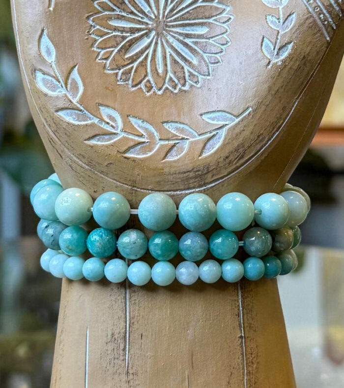 Amazonite Crystal Bracelets for communication and emotional balance