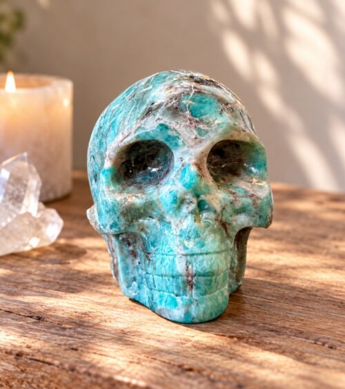 Amazonite Crystal Skull - A Gateway to Harmony and Truth