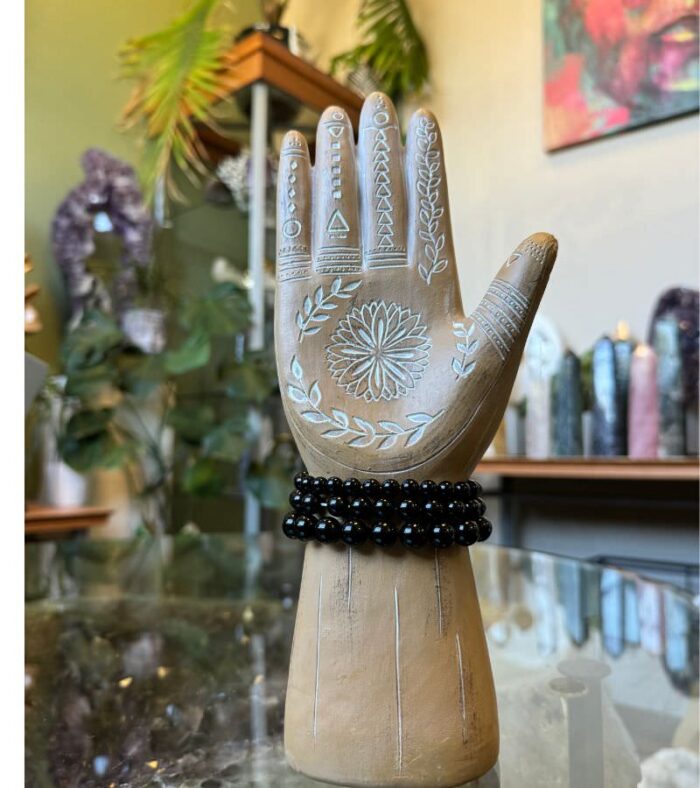 Black Obsidian Crystal Bracelet for Protection