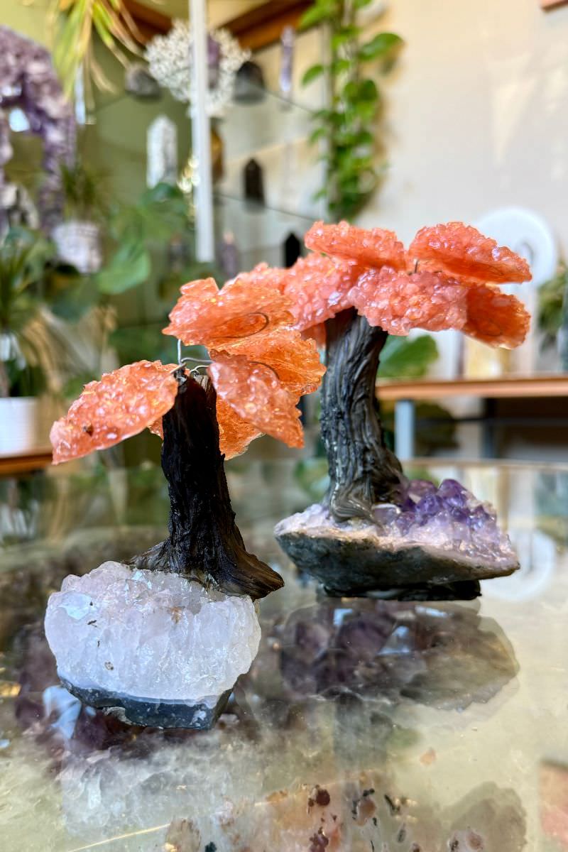 Carnelian Crystal Gem Trees