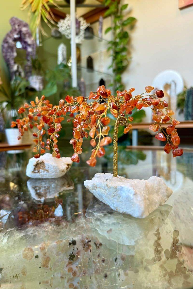 Carnelian Crystal Trees