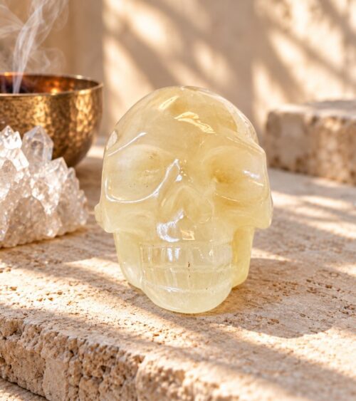 Citrine Crystal Skull - The Secret Door Crystal Shop