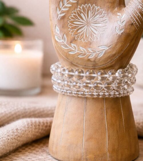 Clear Quartz Crystal Strech Bracelets
