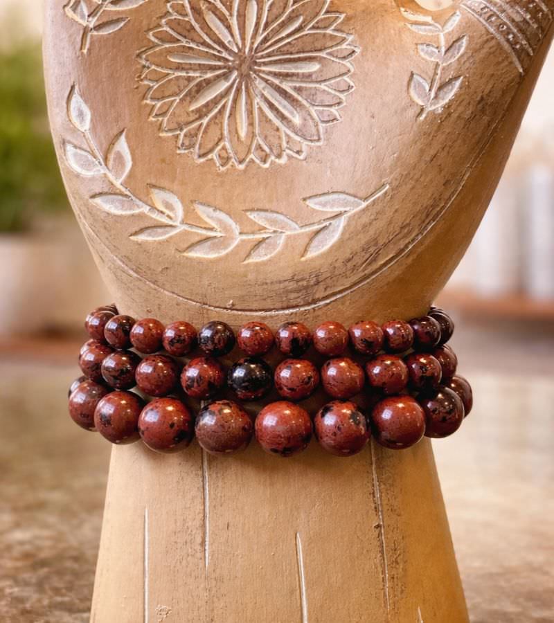 Mahogony Obsidian Bracelets