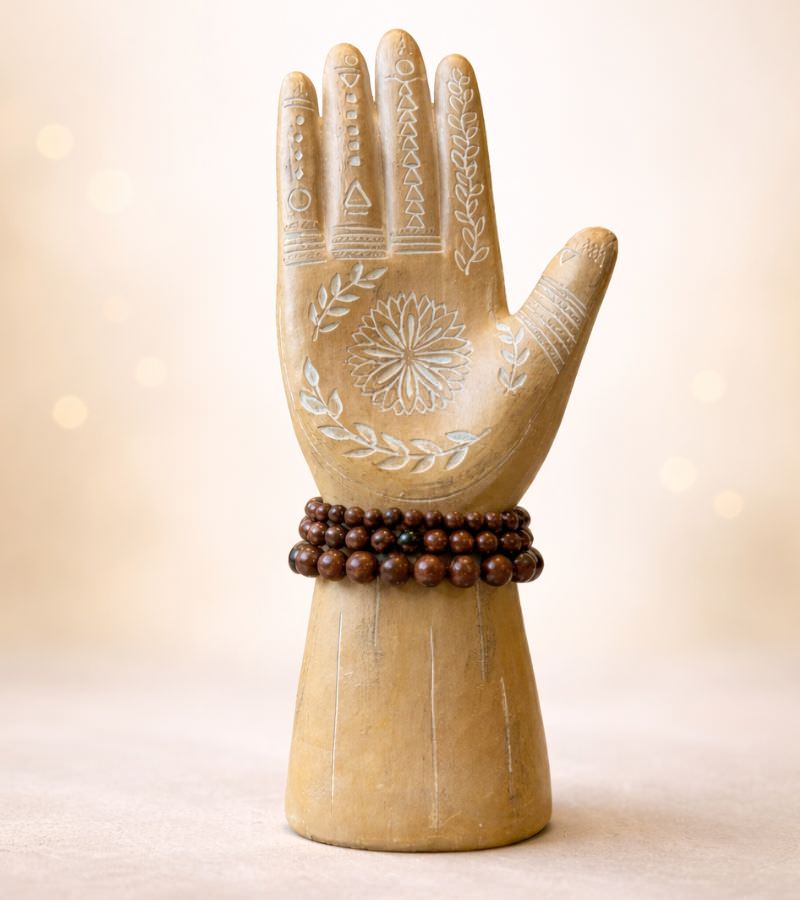 Mahogony Obsidian Crystal Strech Bracelets