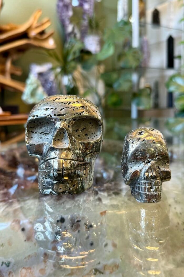 Pyrite Crystal Skulls