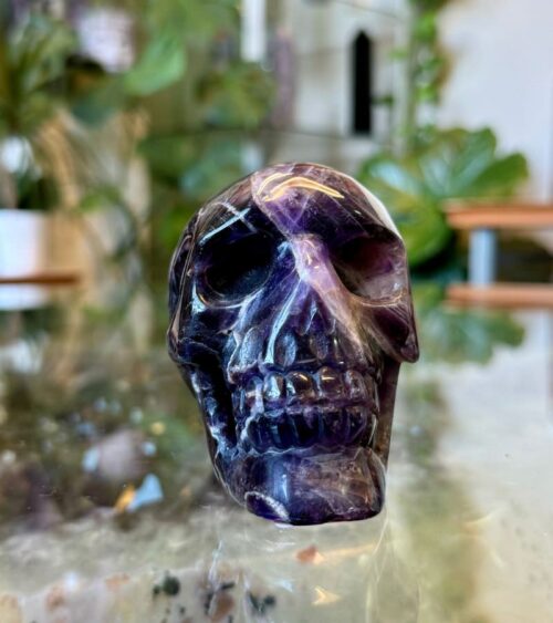 Chevron Amethyst Skull