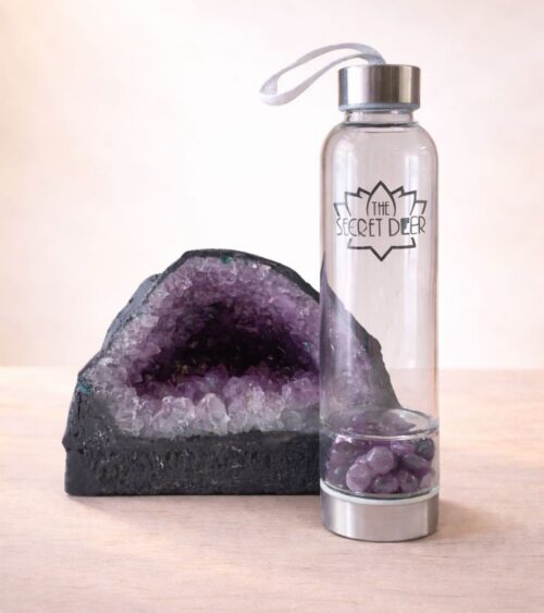 Amethyst Gem Stone Water Bottle