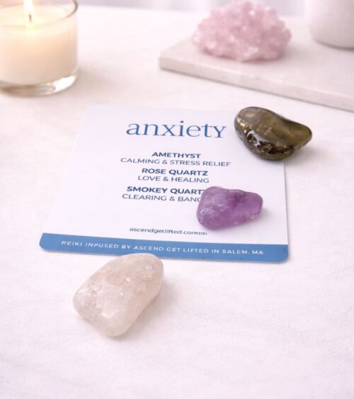 Anxiety Crystal Kit with Candle