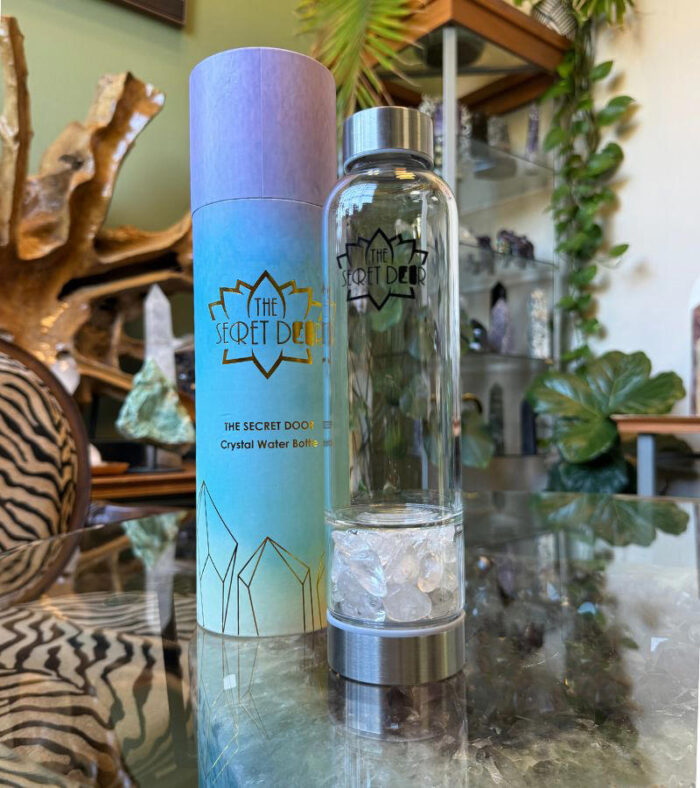 Clear Quartz "Master Healer" Crystal Water Bottle