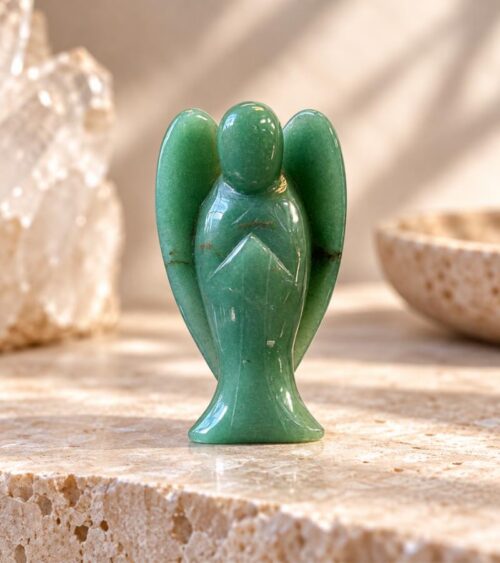 Green Aventurine Angel - Good Luck & Prosperity