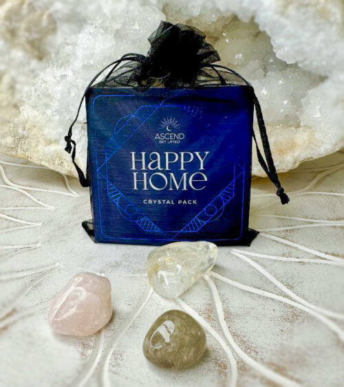 The Happy Home Crystal Kit is designed to promote harmony, and positive energy in your living space.