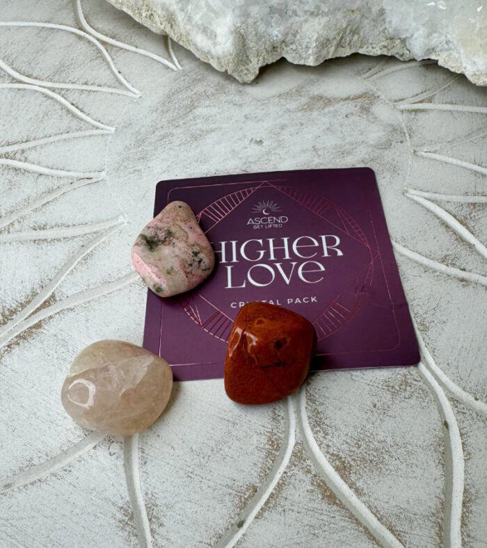 The Higher Love Crystal Kit is designed to enhance love, compassion, and emotional healing in both yourself and your relationships