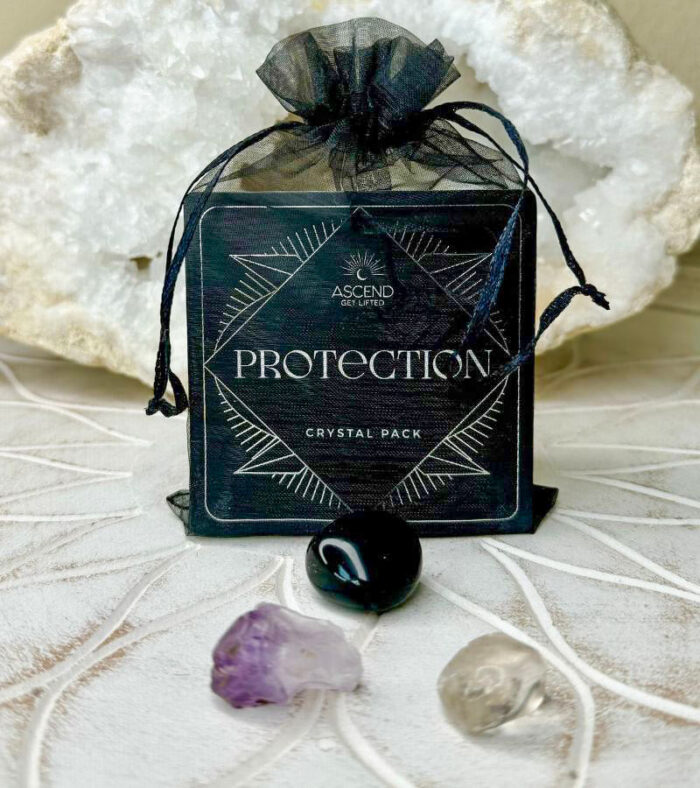 The Protection Crystal Kit is a powerful set of stones designed to shield negative energies, promote emotional healing, and provide grounding protection.