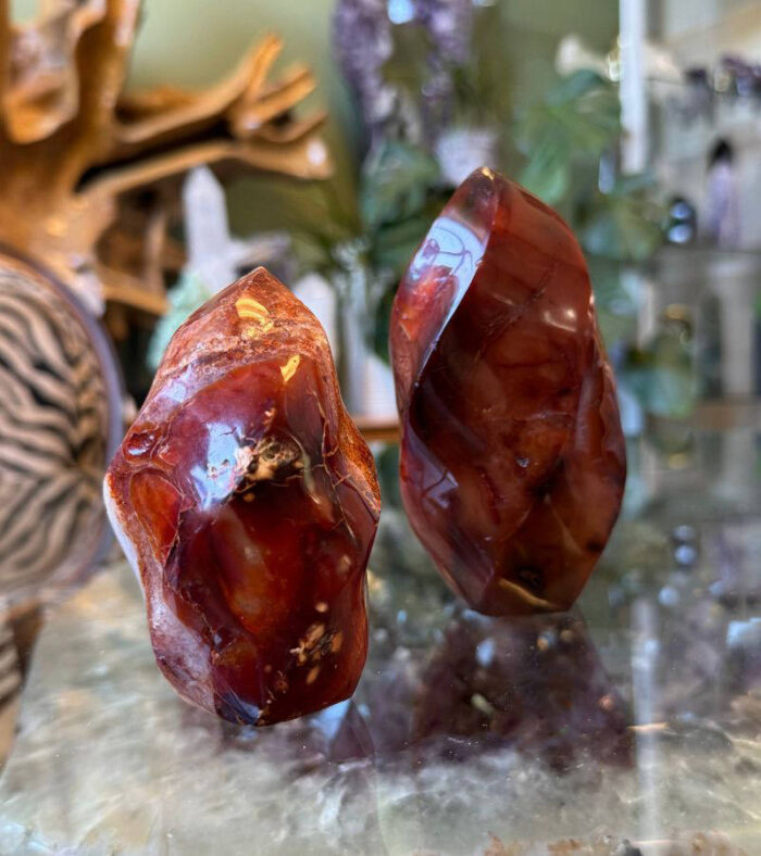 Carnelian Crystal Flames