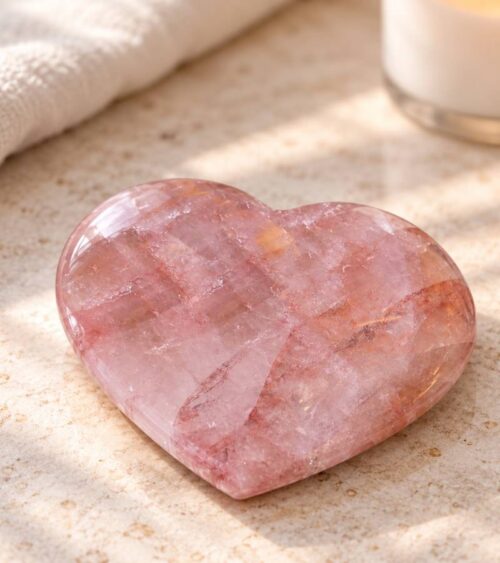 Fire Quartz Heart Emotional Healing & Vitality: