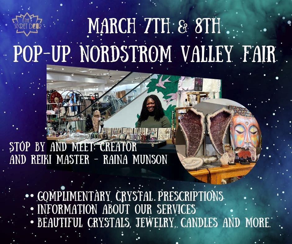 The Secret Door Crystal Shop Pop Up Nordstrom Valley FAir