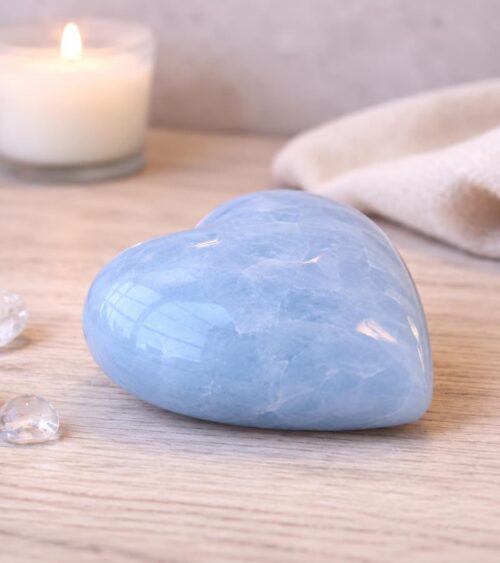 Celestite Heart - Spiritual Connection and Clarity