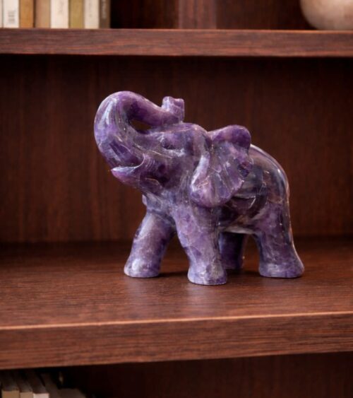 Chevron Amethyst Elephant