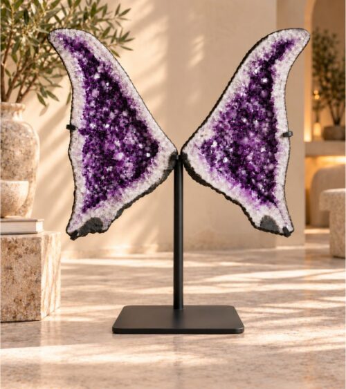 Large Amethyst Wings In Home