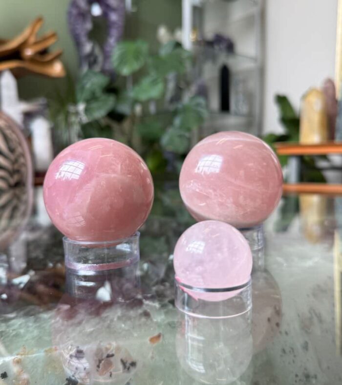 Rose Quartz Spheres