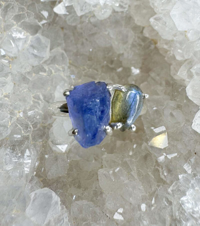 Tanzanite & Labradorite Ring