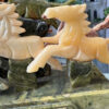 close up carved jade Horse