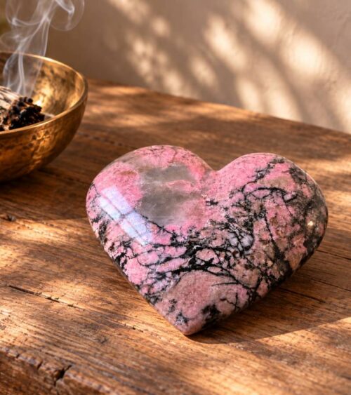 Rhodonite Heart - Crystals for Emotional Healing