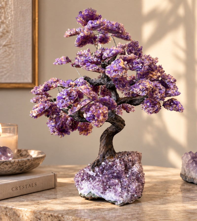 Amethyst Citrine Dual Enviornmental Gem Tree