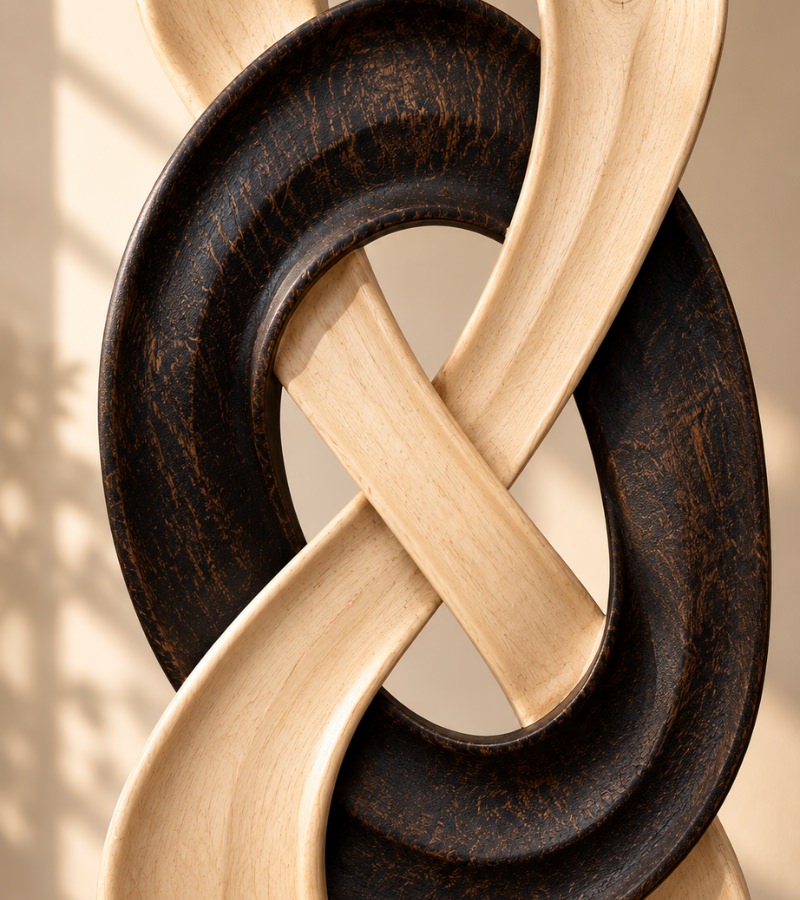 Center of The Infinity Loop Sculpture