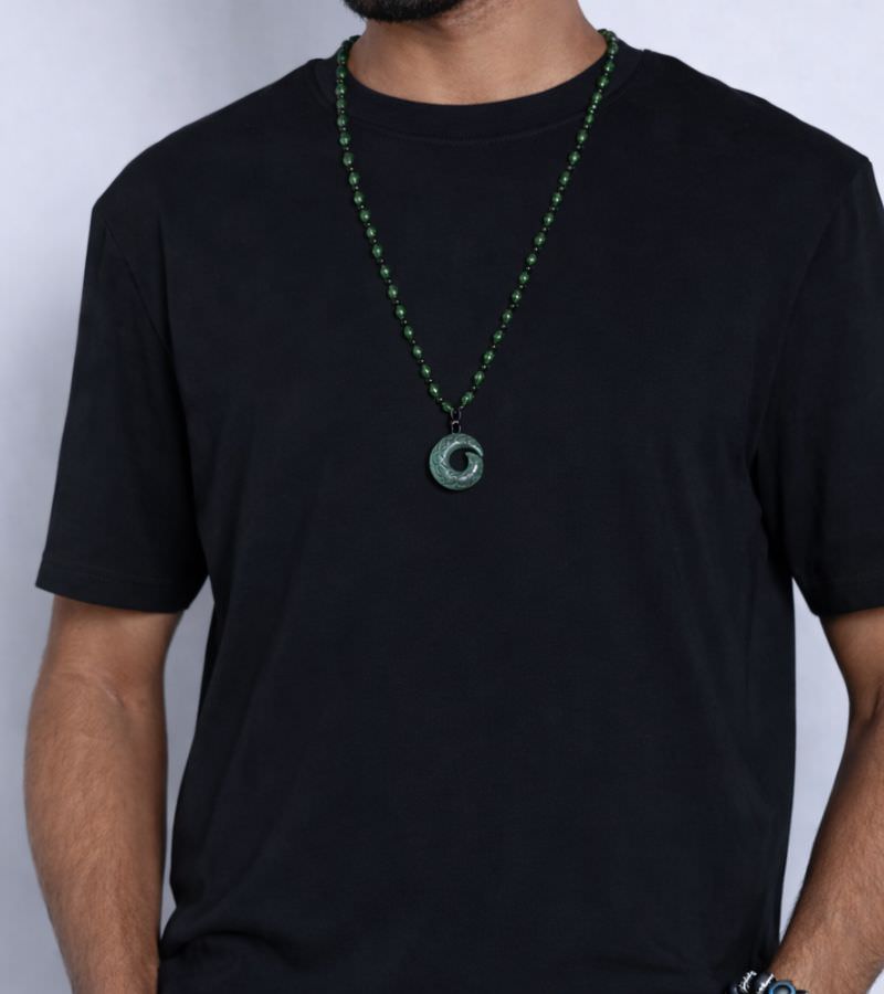 Men's Jade Dragon Pendant - Image 2