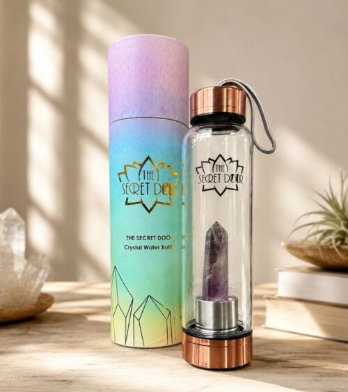 Amethyst Ellixir Water Bottle - Rose Gold