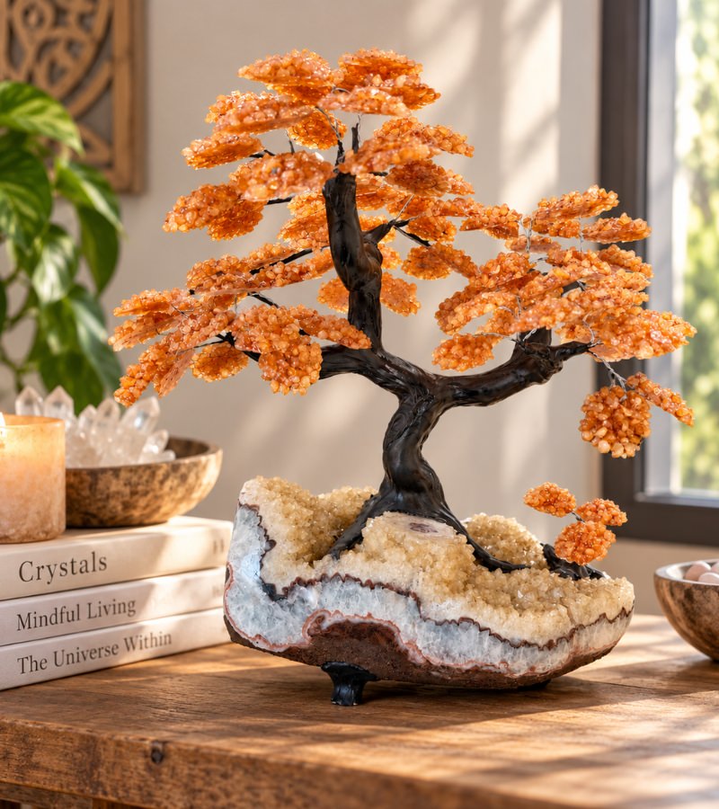 Citrine Duo Enviornmental Tree on Table