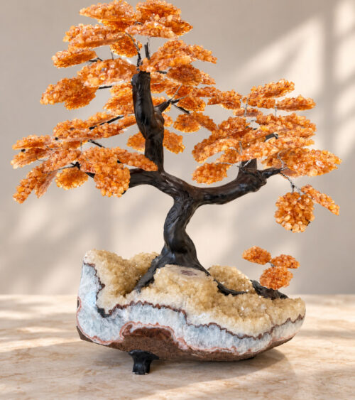 Citrine Duo Gem Tree - For Abundance and Prosperity