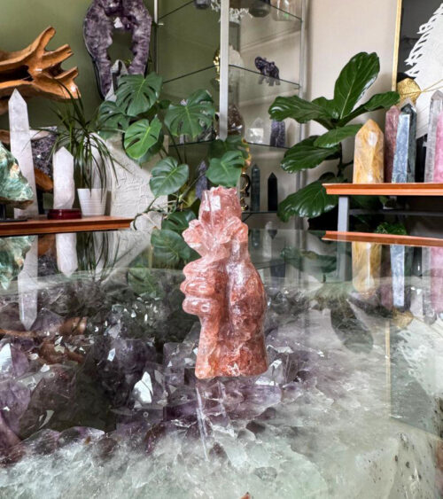 Hand and Rose - Fire Quartz