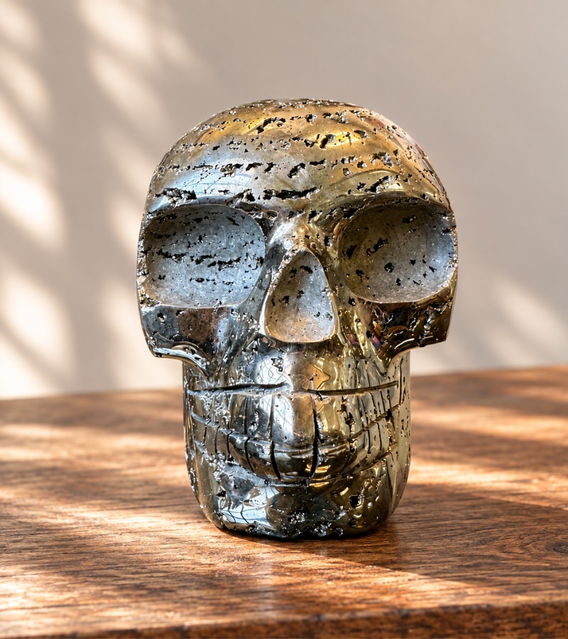 Pyrite Skull: A Symbol of Prosperity and Protection