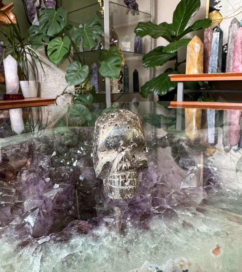 Pyrite Skull Details