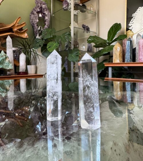 Small Clear Quartz Towers