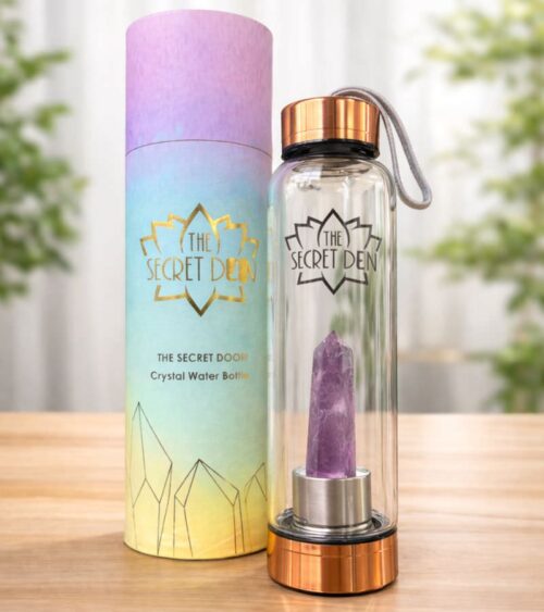 The Secret Door Amethyst Crystal Elixir Water Botltle